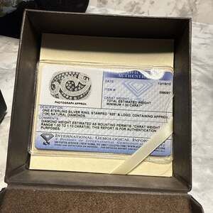 IGI Certified 1.00 Carat Total Weight Natural Diamond Swirl Cocktail Ring in 925